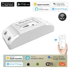 Tuya 10A Интеллектуальный переключатель Wi-Fi DIY светодиодный светильник Беспроводной модуль APP пульт дистанционного управления Поддержка голосовых голосовой таймер Google Home Alexa Homekit
