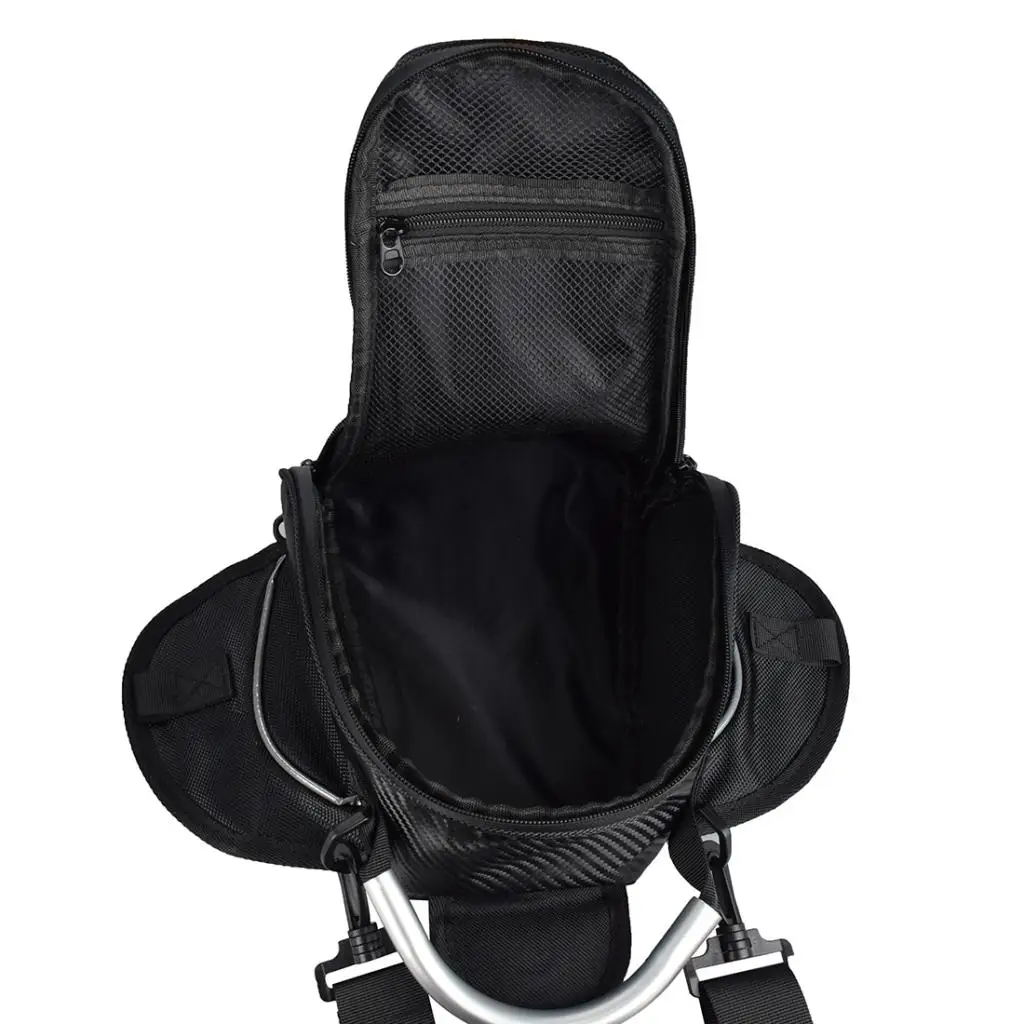 

Universal Motorcycle Tank Bag Waterproof - Magnetic Motorbike Waist Bags - Cell Phone Case Wallet with Touch Screen - Black
