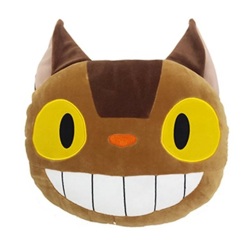 

Подушка плюшевая для детей, милая аниме кошка из м/ф «Мой сосед Тоторо», автобус, набивные игрушки
