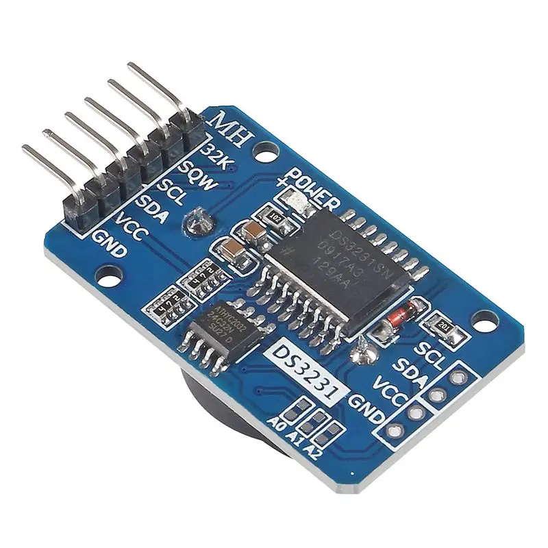 

Aokin DS3231 AT24C32 Clock Module Real Time Memory Board IIC RTC Module Beats DS1307 for Arduino (No Battery)