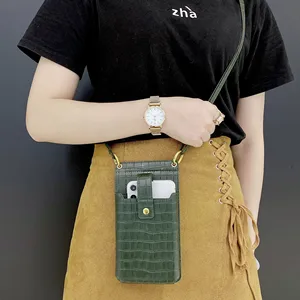 universal neck strap phone case bag pouch for oppo a52 a53 a54 a55 a72 a73 a74 a91 a92 a93 a94 card pocket mirror cover shell free global shipping
