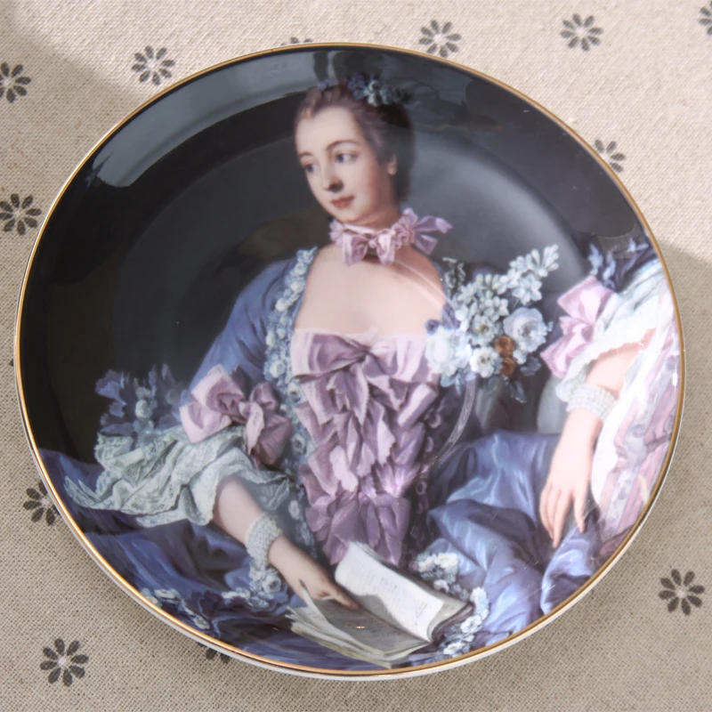 Роскошный чайный набор в стиле ретро с масляной картиной костяной китайский