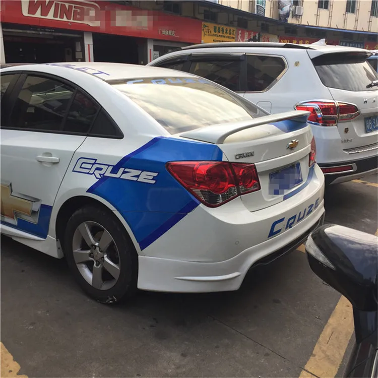 Пластиковый спойлер для Chevrolet Cruze цветной задний из АБС пластика 2009 2013|Спойлеры и
