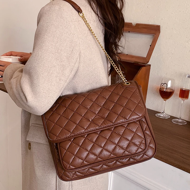 

New Pu Leather Women Handbags High Quality Ladies Small Shoulder Bag Chain Crossbody Bags for Women Casual Tote Messenger Bag