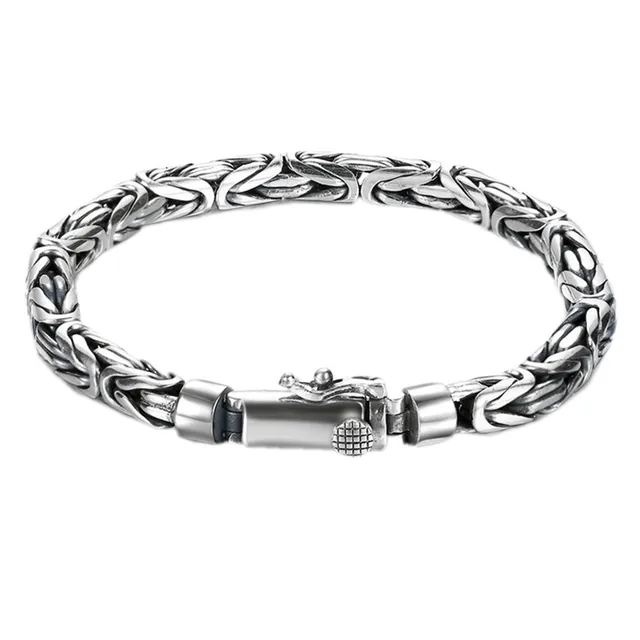 100% S925 Pure Silver Bracelet - Handmade - unisex 6