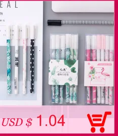 8 шт./лот 0,5 мм гелевая ручка Kawaii Набор сменных стержней креативные милые пластиковые гелевые чернила запасной материал офисные школьные принадлежности 04264