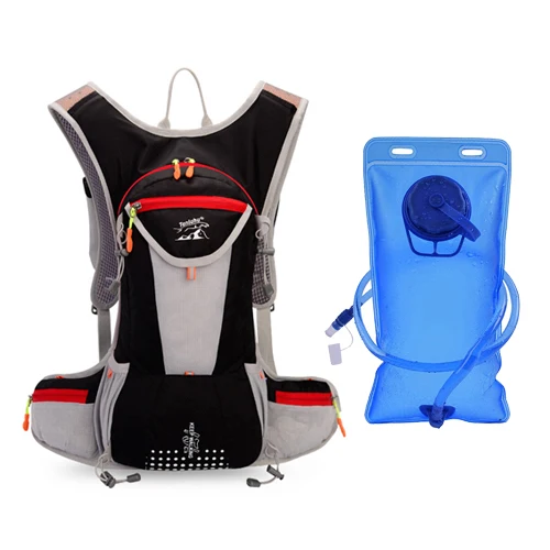 black water bag NEWBOLER открытый спортивный рюкзак для велоспорта 18L велосипедный мешок MTB дорожный велосипед гидратация Enquipment дышащая сумка для верховой езды - Цвет: black water bag