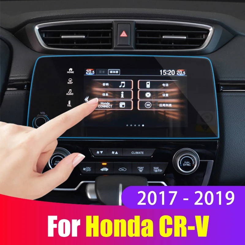 

Car Screen Protector Film For Honda CR-V CRV 2017 2018 2019 Tempered Glass Car Navigation Screen Touch Display Protective Film
