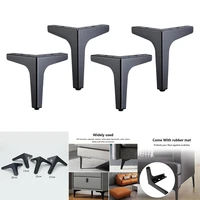 metal furniture sofa legs cabinet feet iron durable furniture hardware accessories triple cornered desk table leg