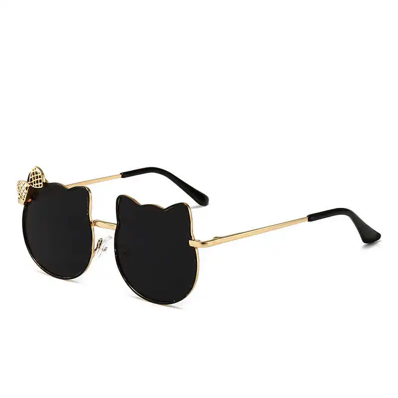 Новинка 2021 модные весенние детские очки милые Солнцезащитные KT с бантом для