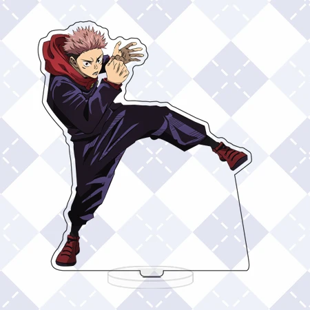 

Anime Jujutsu Kaisen Itadori Yuji Cosplay Stand Figure Acrylic Fushiguro Megumi Model Plate Desk Decor Pendant Xmas Gifts