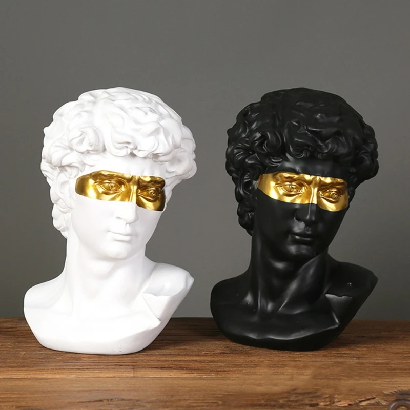 Эскизная модель повязка на глаза статуя Давида из смолы настольные украшения