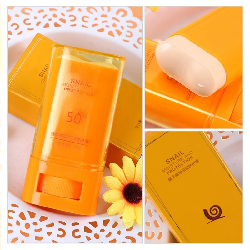 SPF50 экстракт из улиток Увлажняющий анти-УФ стержень увлажняющий питательный Ультрафиолетовый солнцезащитный крем