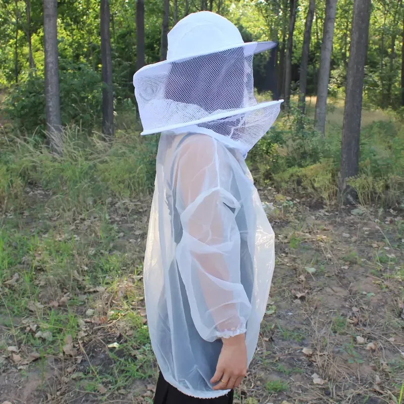Пчеловодства одежда карман для хранения Анти пчелиный Siamesed головы маска верхняя