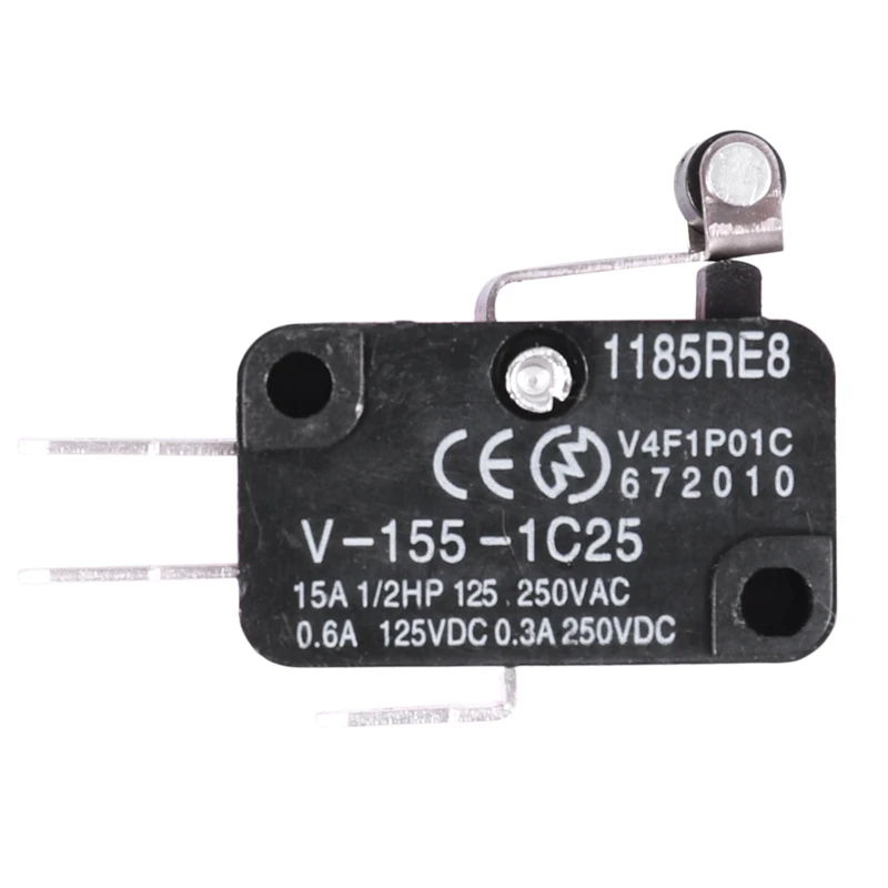 5 шт. SPDT NO NC V-155-1C25 короткие роликовый рычаг с петлей Управление Предел Микро