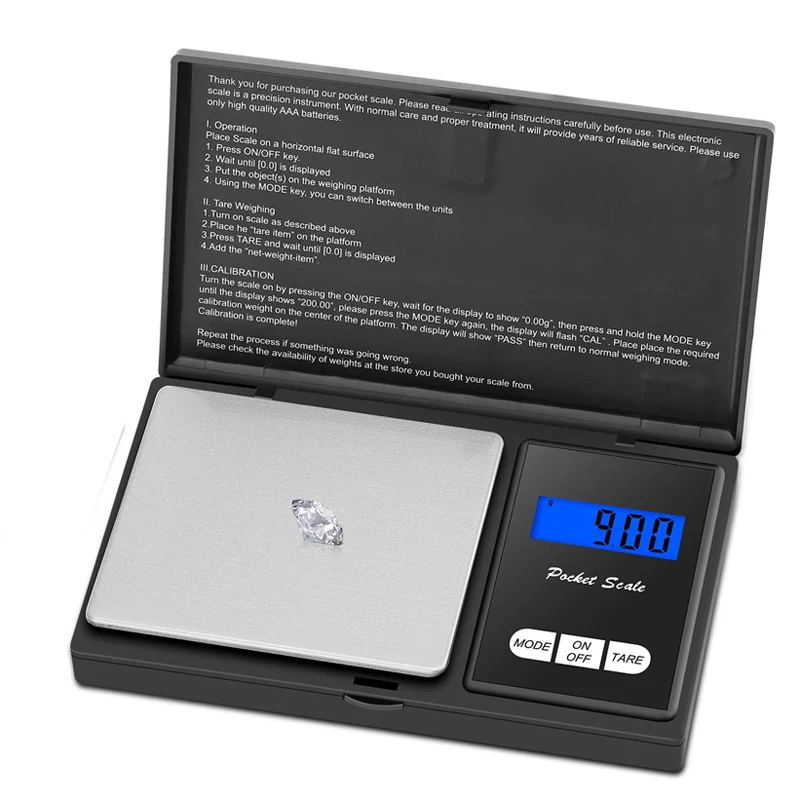 Высокоточные цифровые весы 0 01 г электронные ювелирные для золота с ЖК дисплеем