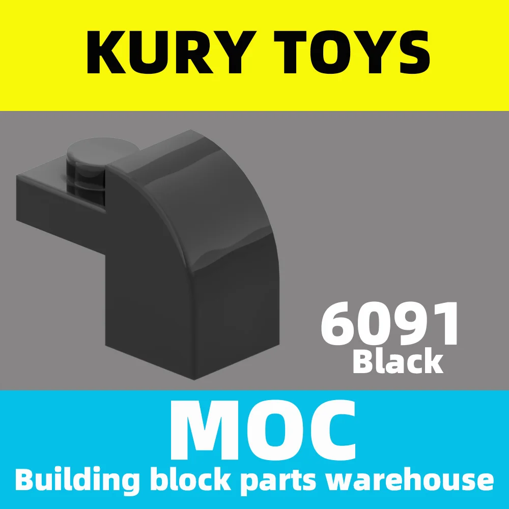 

Kury Toys DIY MOC For 6091 100pcs Building block parts For Slope, Curved 2 x 1 x 1 1/3 with Recessed Stud