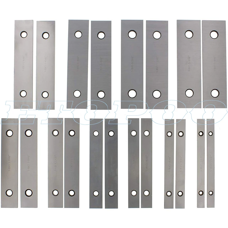 Набор тонких параллельных брусков машиниста-10 пар высокоточных блоков 1/8X6 Дюймов