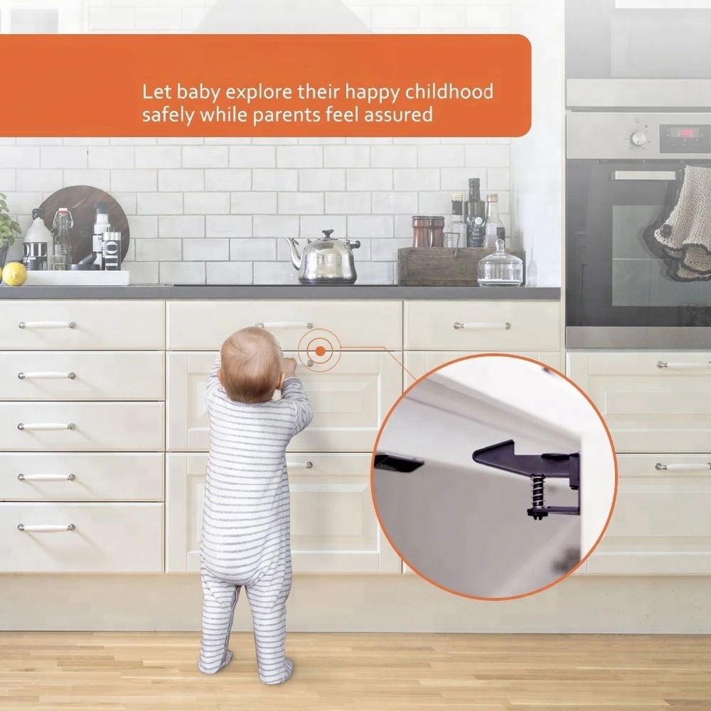 Замок для безопасности детей замок ящиков шкафов дверей защиты 10 шт./компл. | Мать