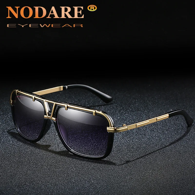 

NODARE бренд 2020 Модные солнцезащитные очки мужские поляризованные солнцезащитные очки с квадратными металлический каркас мужские солнцезащи...