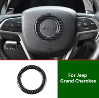 carbon fiber inner steering wheel cover trim for jeep grand cherokee 2014 2020