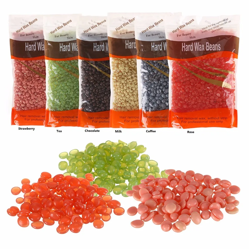 

300g Depilatory Hot Film Hard Wax Bean For Waxing No Strip Needed For Body Bikini Face Hair Removal 300g
