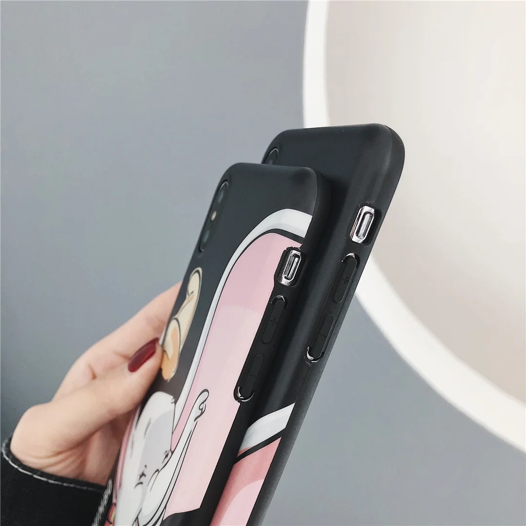 Милый простой мультфильм волна точка Dumbo IMD для iphone 6 6S 7 7plus 8 8Plus iphone X XR MAX чехол для телефона