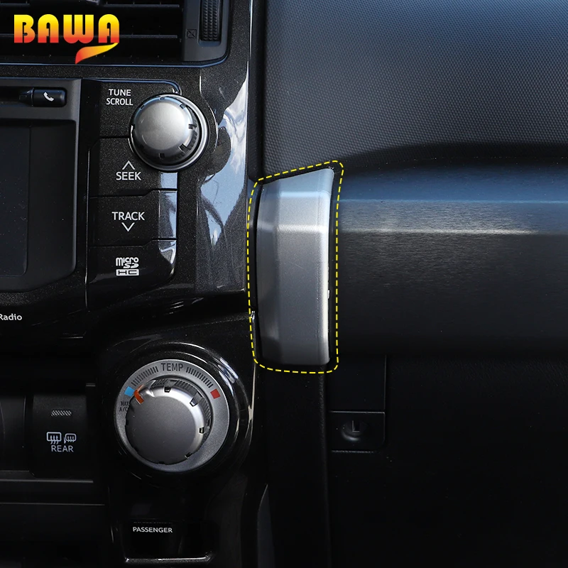 

BAWA Car Co-pilot Dashboard Panel Passenger Seat Decoration Trim for Toyota 4 Runner 2010 up Car Interior Accessories Styling
