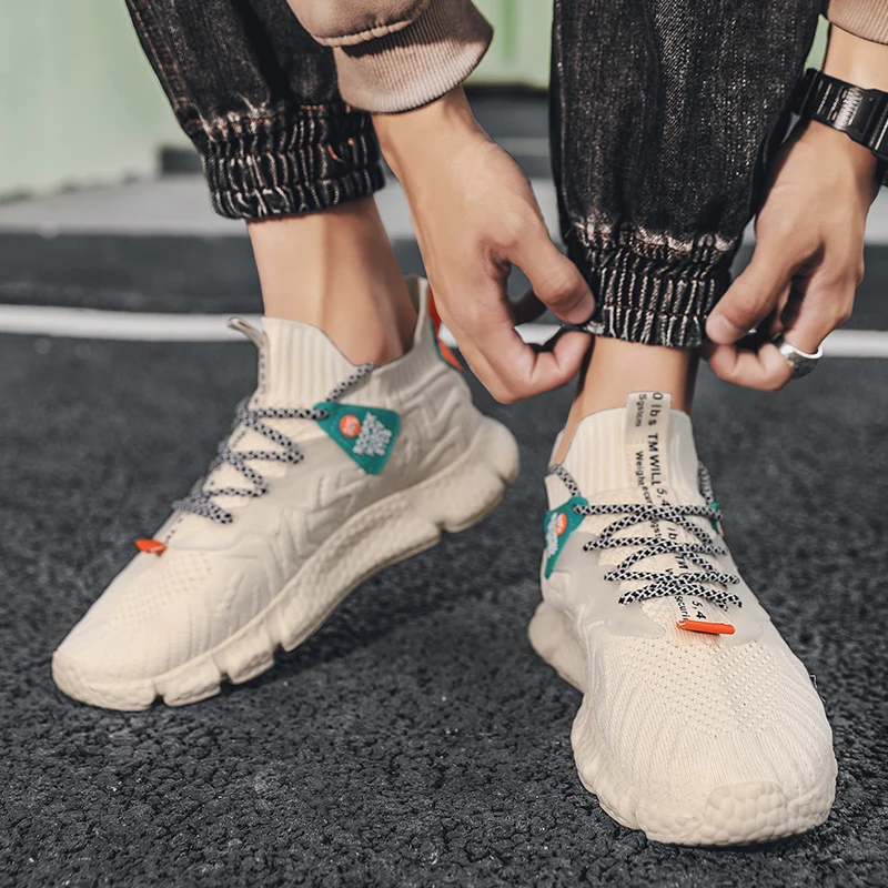 

CYYTL Fashion Men Soft Sneakers Mesh Breathable Sport Running Shoes Outdoor Casual Walking Jogging Sneakers Mens Trainers