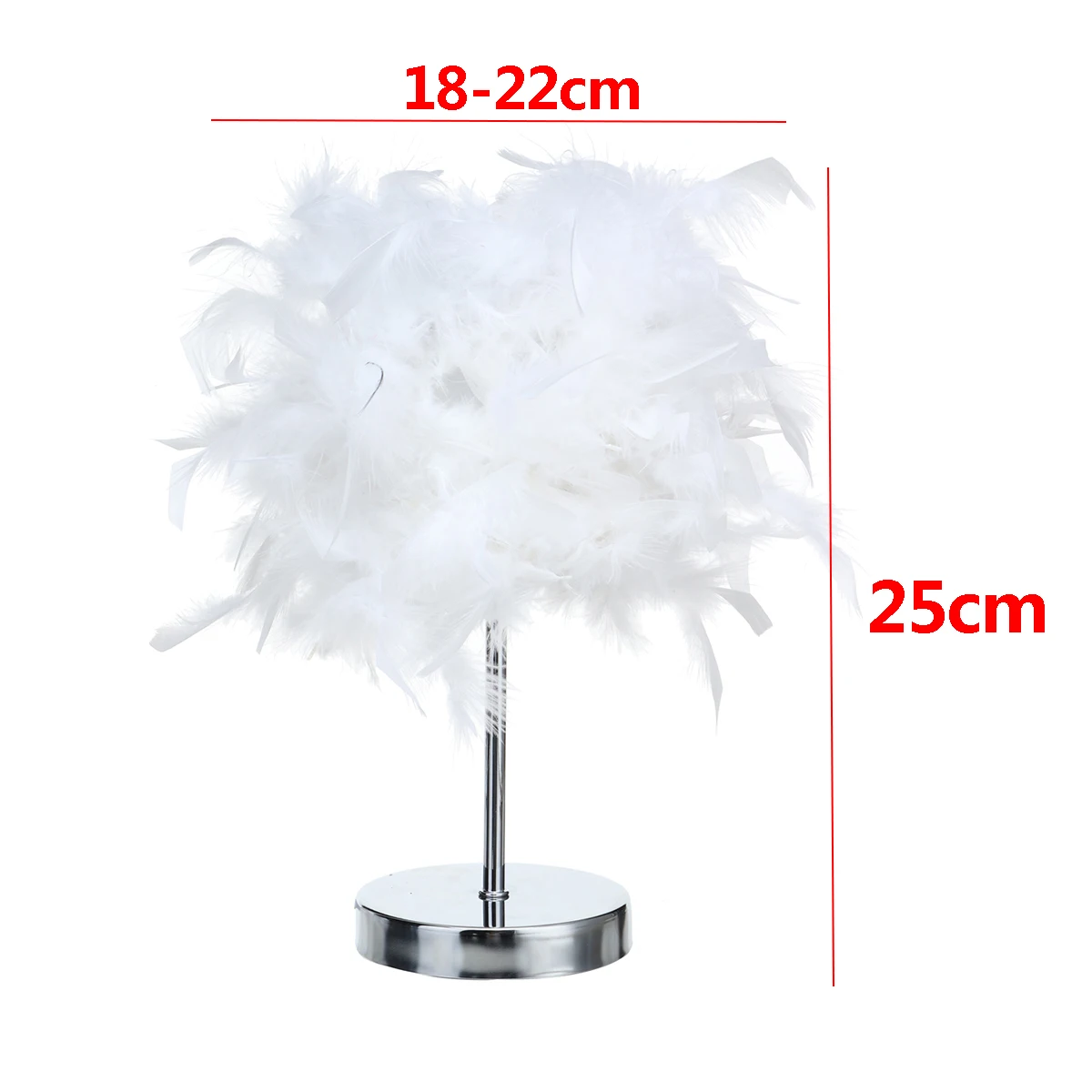 

Feather Shade Table Lamp Creative-Feather Night Light For Bedside Reading Room Sitting Room 220V Adjustable Home Art Lights
