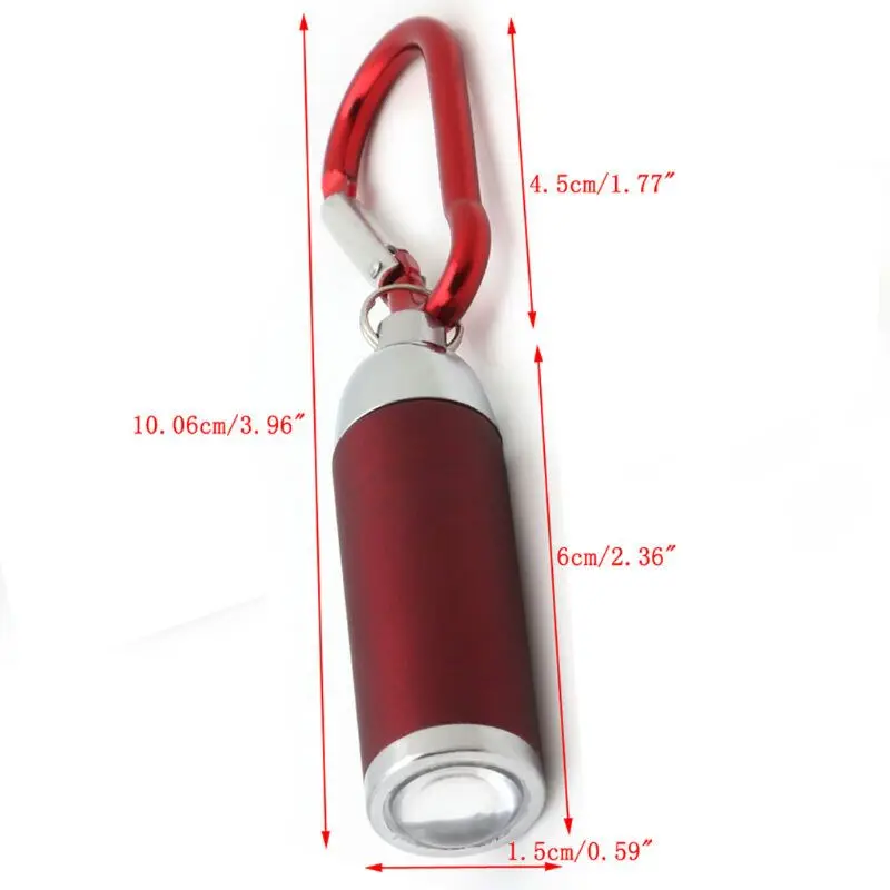 

Mini LED Portable Flashlight Camping Keychain Torch Handy Light Lamp