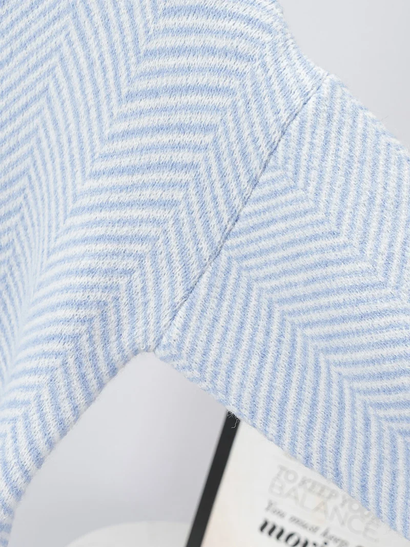 

A15 V-neck Women Button Black Sweater Striped Cardigan 2021 Long-sleeved Sweater Autumn and Winter Knitted Loose Pullover