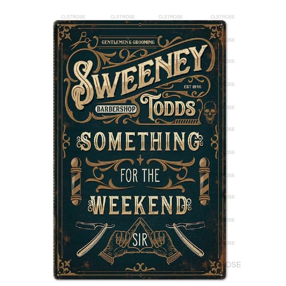 

Barber Wall Decor Tin Sign Plaque Retro Haircut Plates Printing Home Decor Metal Sign Poster Barber Decoration Poster