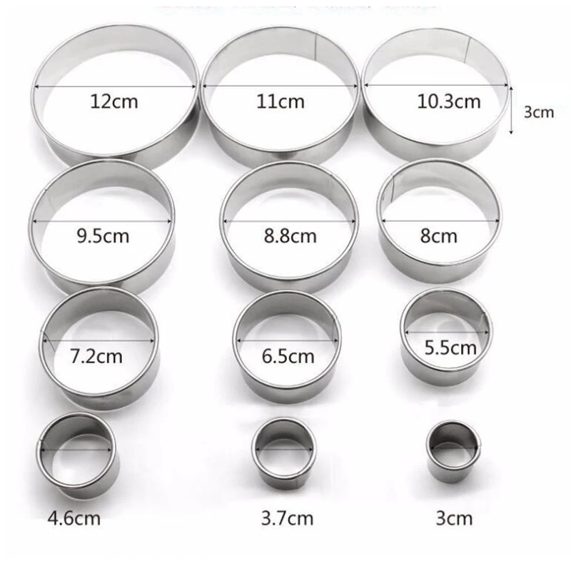12 шт. круглые формы для пельменей из нержавеющей стали набор инструментов резки