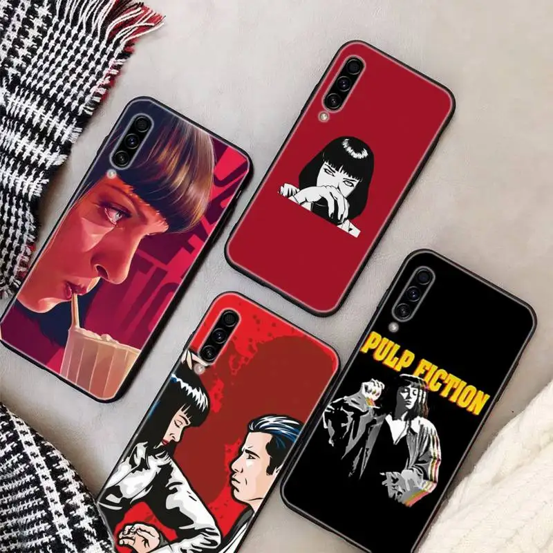 

PULP FICTION MOVIE POSTER Soft Phone Cases For Samsung S9 10 20 Plus Note 9 10 10plus 20 Ultra A20 21s J7 Plus 8