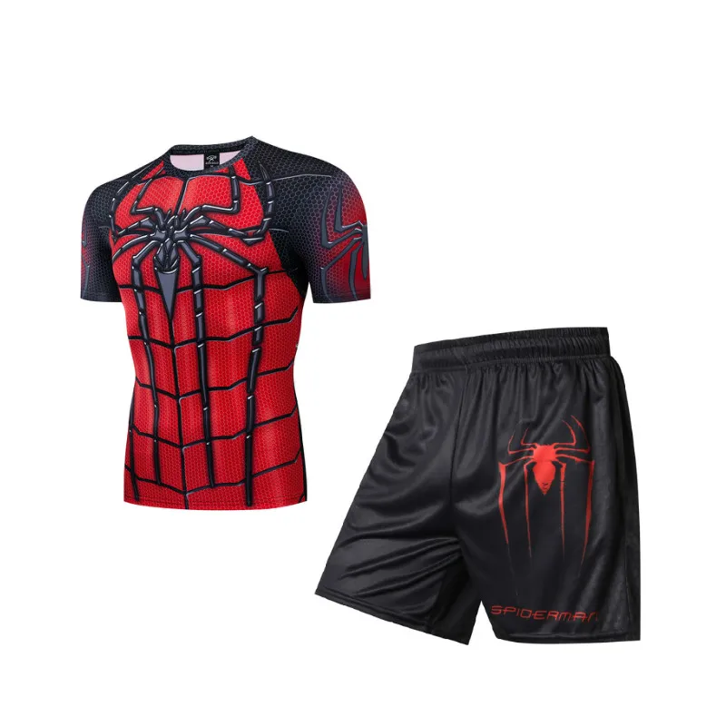 

Men's Suit Boxing Suit Gym Fitness Training Suit Basketball Football Suit 3D Men's Tight fitting Jogging Suit Marathon Running