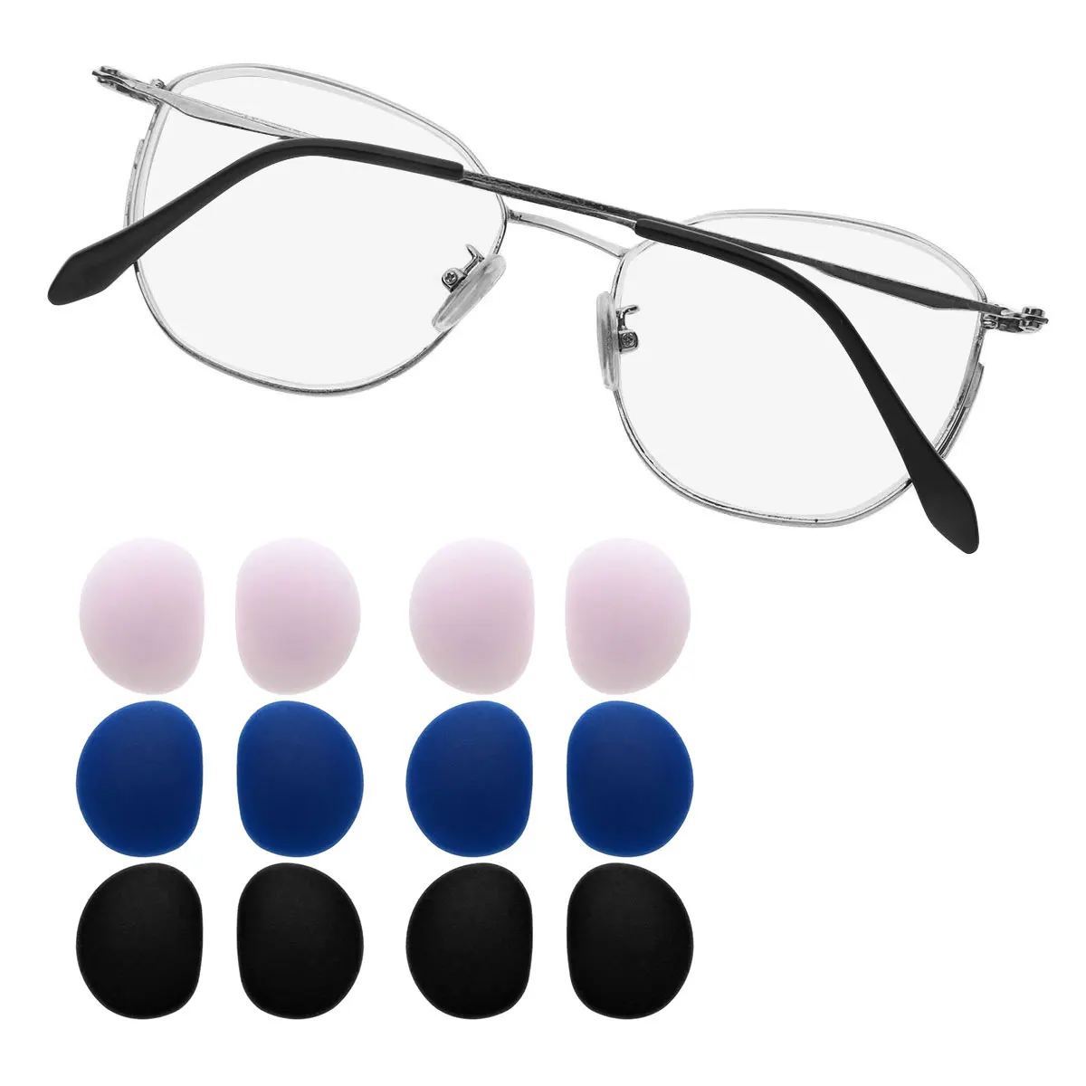 6 пар вставные очки носовые упоры детские противоскользящие коврик для очков