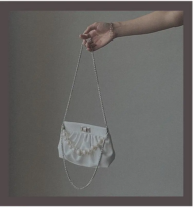 

Fashion new women bag simple messenger girl shoulder bag pearl OL cross body women cute bag ty76766