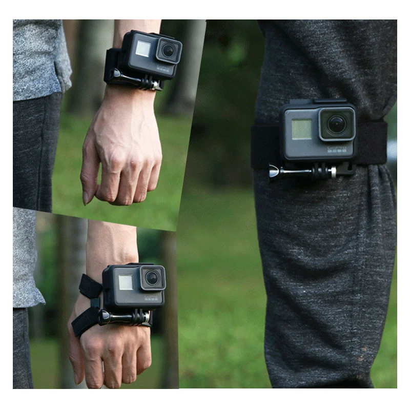 360 градусов вращение ручной ремешок на запястье для GoPro Hero 8/7/6/5/4 Go pro ручной держатель с креплением на ремешок для ног для спортивной экшн-камеры Xiaomi yi 4k SJ4000