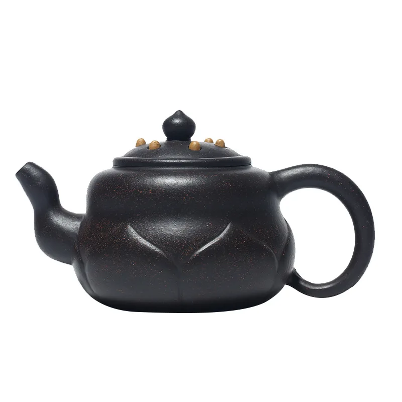 

Lotus leaf lotus root Yixing purple clay teapot