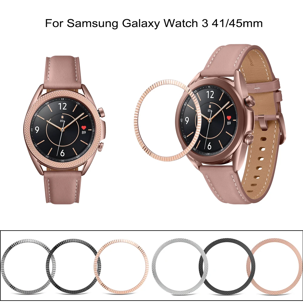 

Metal Edge Cover For Samsung Galaxy Watch 3 45/41mm /watch3 Bezel Ring Dial Scale Speed Protective Case Watch Accessories