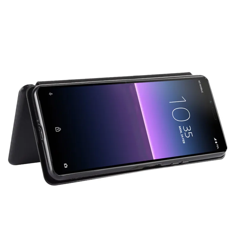 Чехол для Sony Xperia 10 II модный жесткий чехол из углеродного волокна и поликарбоната