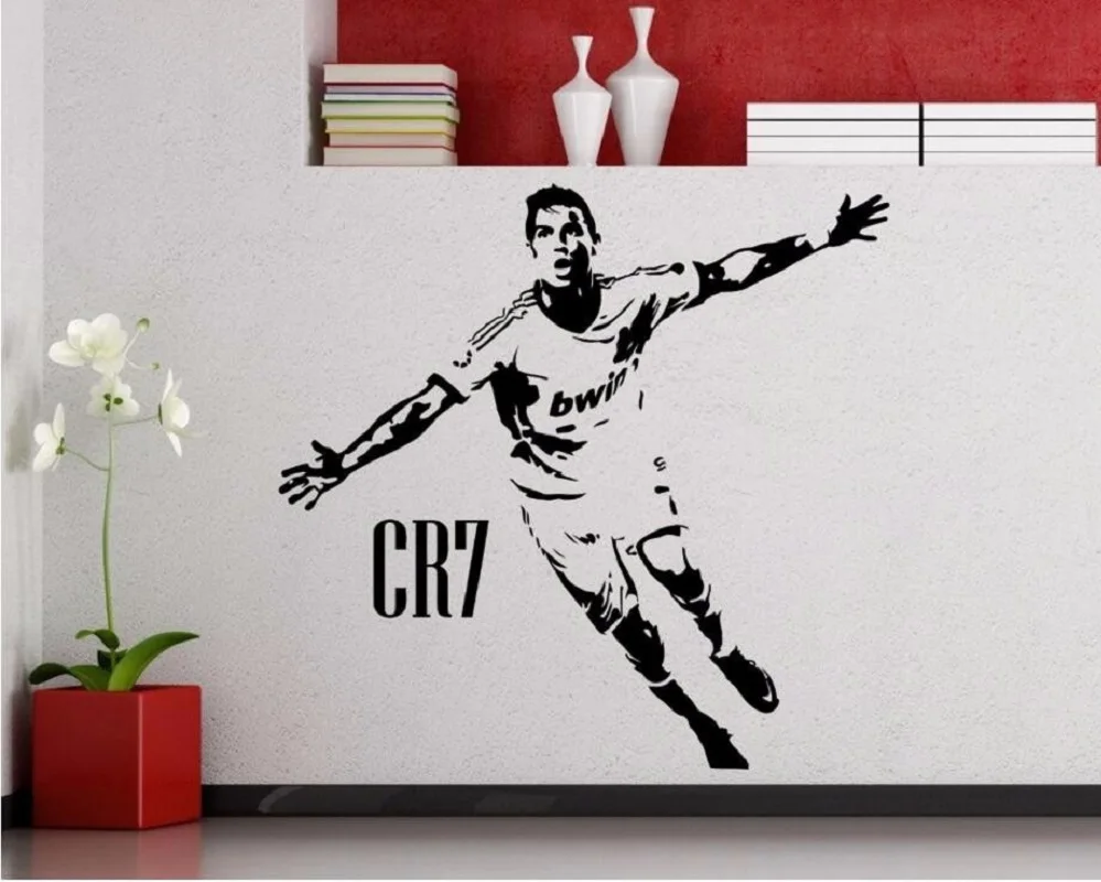 CR7 наклейки в виде футбольной звезды постеры фон настенные креативное украшение