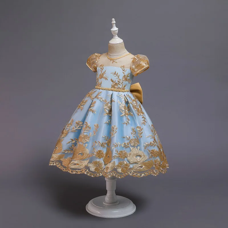 Детское платье для сцены принцессы девочек маленьких Вечерние Платья с