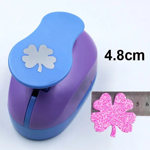 Бесплатная доставка 2 дюйма (4 8 см) дырокол для бумаги в виде четырехлистного