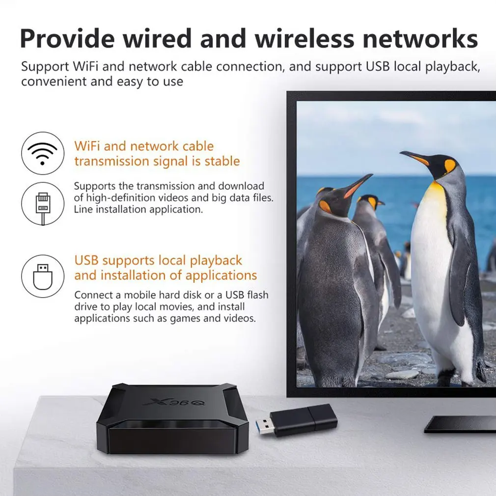 ТВ-приставка Android 4K Smart TV Box Digital Media Player | Электроника