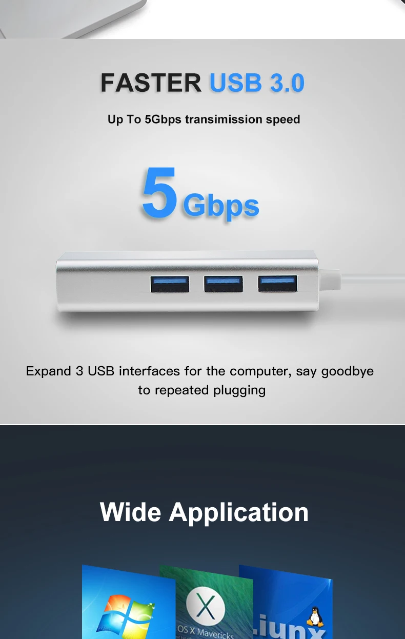 OFCCOM USB C Ethernet USB 3,0 2,0 к RJ45 концентратор 10/100/1000 м Ethernet адаптер Сетевая карта USB Lan для Macbook Windows Tpec C