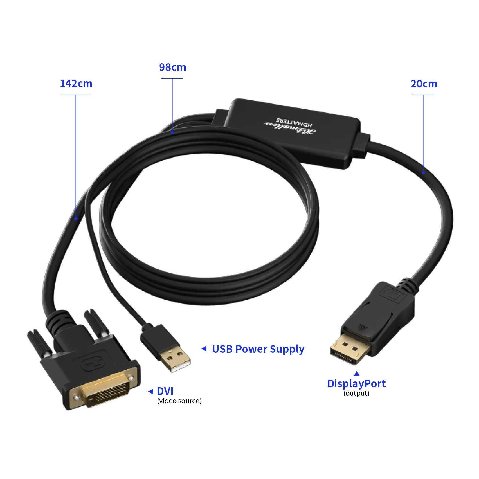 Кабель-переходник с DVI на Displayport USB-портом | Электроника