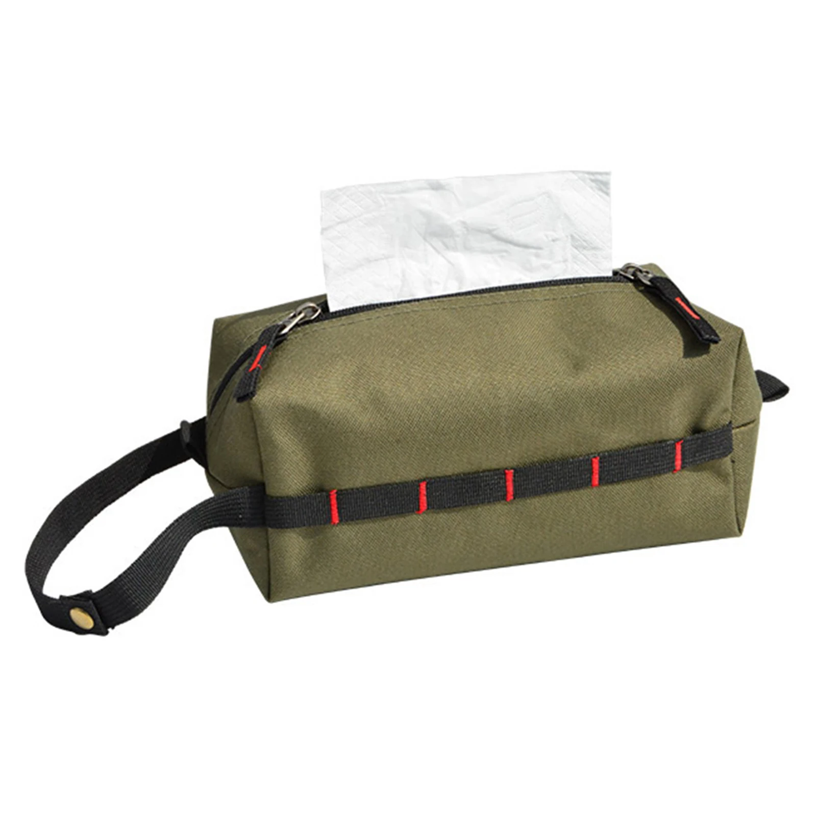 

1000D Oxford Cloth Portable Paper Towel Storage Bag Waterproof Paper Tissue Storage Bag For Outdoor Traveling Hiking Justifiable