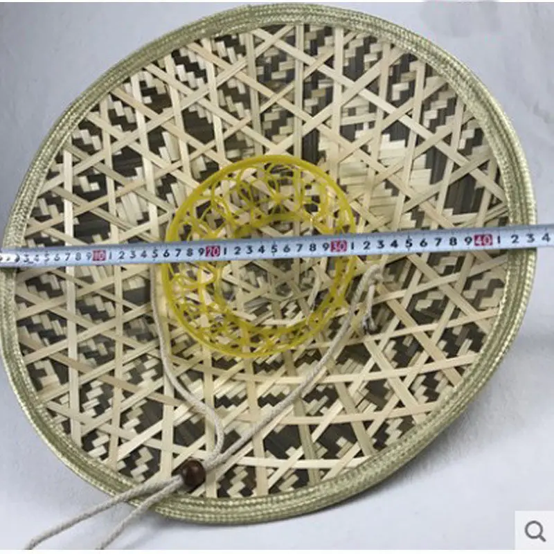 Соломенная шляпа ручной работы реквизит для танцев коническая от солнца в